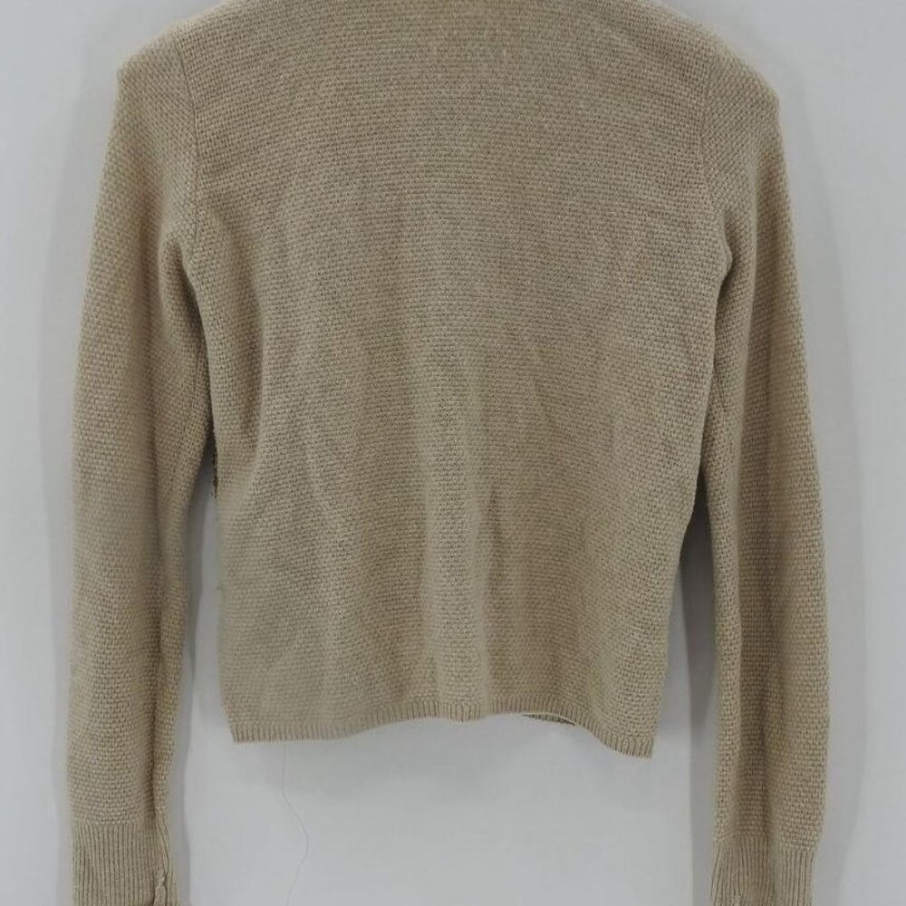 Max Mara Women's Beige Brown Long Sleeve Cardigan Sweater Size Small w/COA - Picture 4 of 5